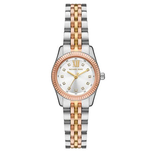 Original Michael Kors MK4987 Lexington two-tone silver and rose gold watch - Luxury Hub Egypt