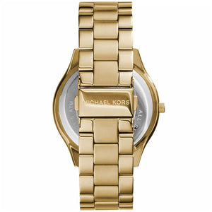 Back case of Michael Kors MK3179 with engraved logo and model number
