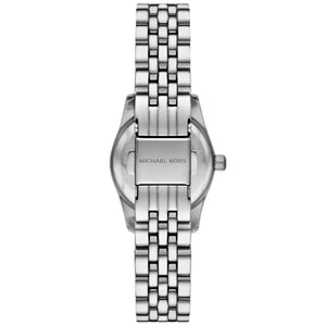 Silver-tone deployment clasp with Michael Kors logo for Lexington MK4968