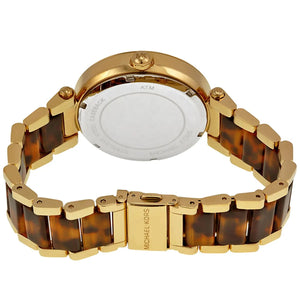 Back case of Michael Kors MK6109 with engraved logo and model number