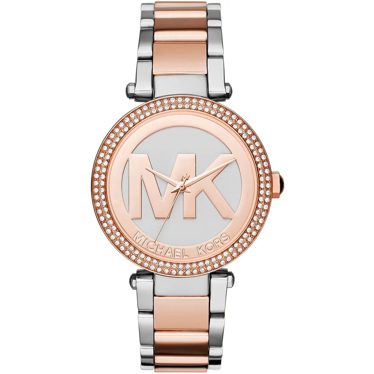 ساعة Michael Kors MK6314 أصلية حريمي سيلفر في روز جولد بلوجو MK من Luxury Hub