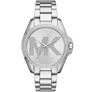 ساعة Michael Kors MK6554 أصلية حريمي سيلفر لوجو MK مرصع بالكريستال من Luxury Hub