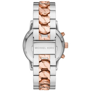 Back case of Michael Kors MK6938 with engraved logo and model number