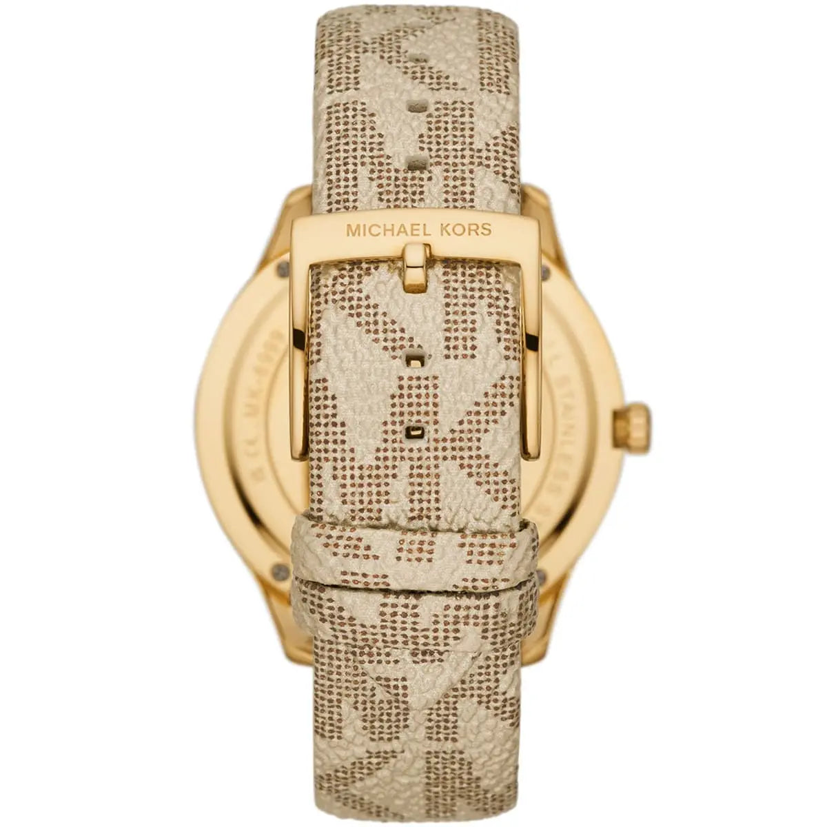 Back case of Michael Kors MK6999 with engraved logo and model number