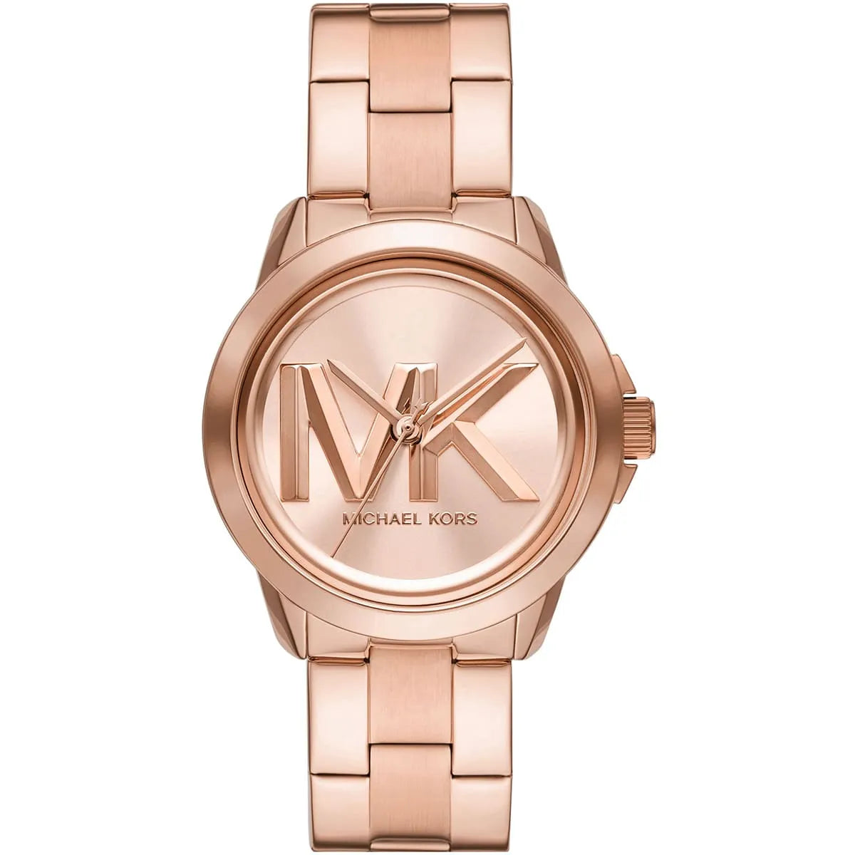 ساعة Michael Kors MK7318 أصلية حريمي روز جولد بلوجو MK كبير من Luxury Hub