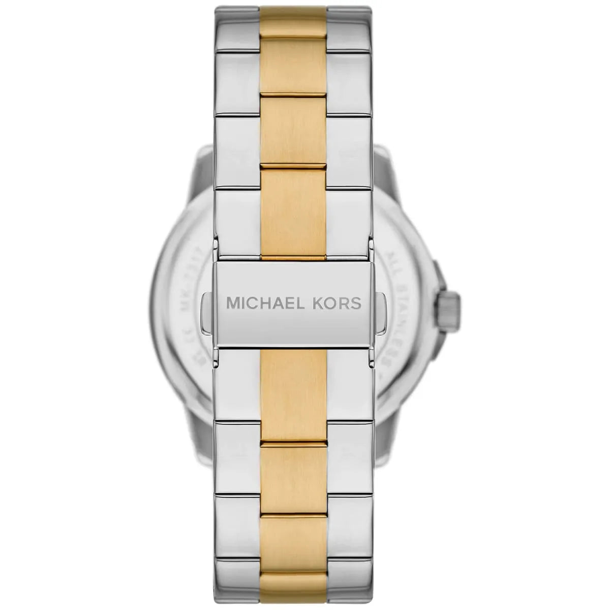 Back case of Michael Kors MK7319 with engraved logo and model number
