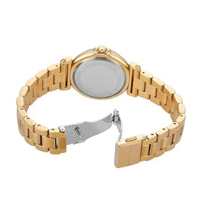 Yellow gold-tone jewelry clasp with Michael Kors logo for Maren MK7516