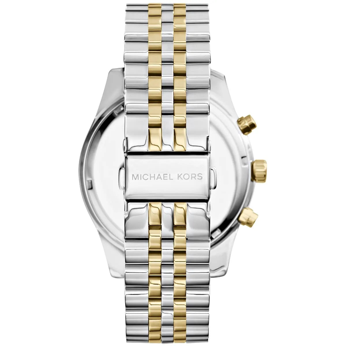 Back case of Michael Kors MK8344 with engraved logo and model number