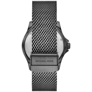 Gunmetal sliding clasp with Michael Kors logo for MK9093 Everest watch