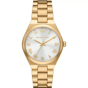 Michael Kors MK7391 Women’s White Dial Gold Stainless Steel Lennox Watch - Luxury Hub Store