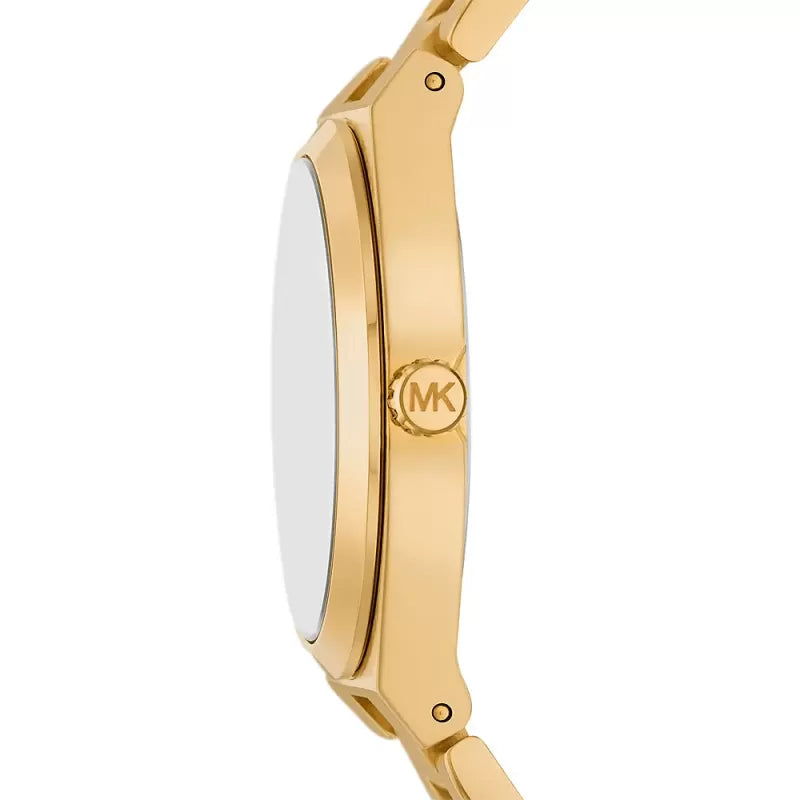 Michael Kors MK7391 Women’s White Dial Gold Stainless Steel Lennox Watch - Luxury Hub Store