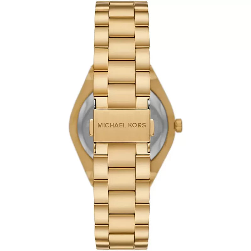 Michael Kors MK7391 Women’s White Dial Gold Stainless Steel Lennox Watch - Luxury Hub Store