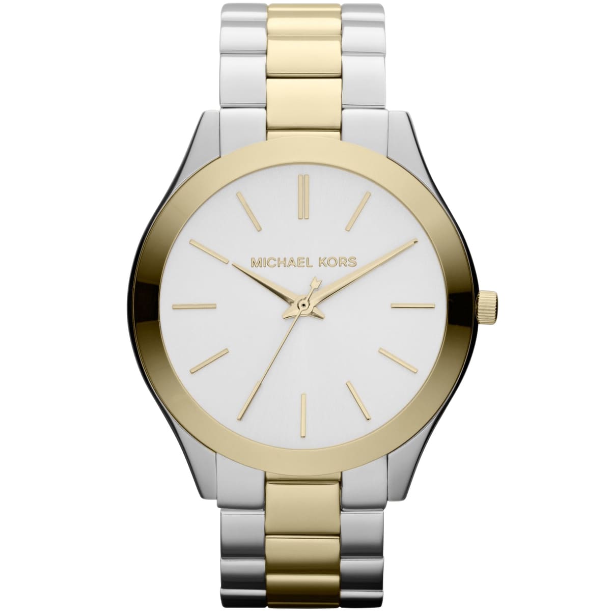 Michael Kors MK3198 Women's Slim Runway Watch Two-Tone Silver and Gold