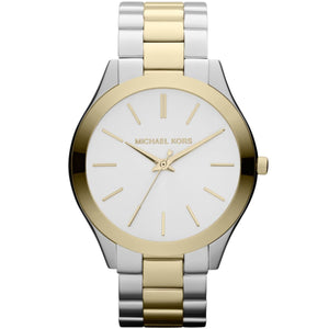Michael Kors MK3198 Women's Slim Runway Watch Two-Tone Silver and Gold