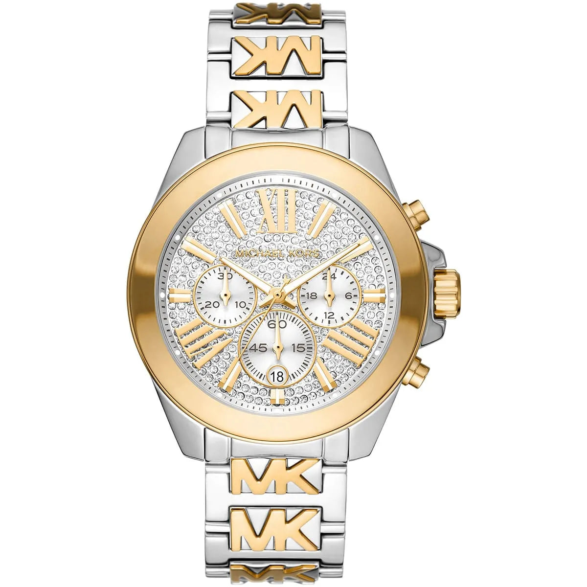 Michael Kors MK6953 Wren Women's Watch Two-Tone with Full Crystal Glitz Dial