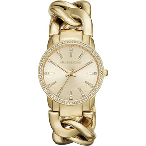 Michael Kors Nini MK3235 women's watch - gold dial gold steel strap