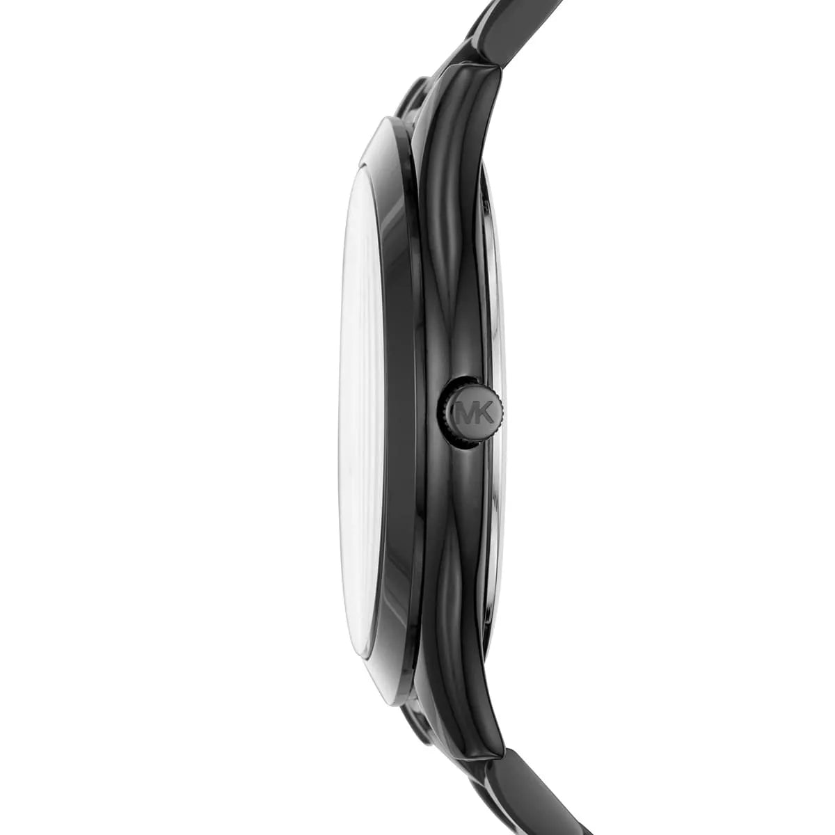 Michael Kors MK3589 Runway Slim Women’s Black Crystal Dial Stainless Steel Watch - Luxury Hub Store
