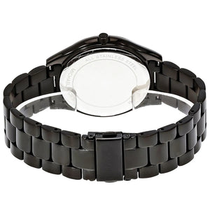 Michael Kors MK3589 Runway Slim Women’s Black Crystal Dial Stainless Steel Watch - Luxury Hub Store