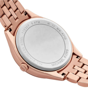 Michael Kors MK4710 Harlowe Women’s Rose Gold Crystal Dial Watch - Luxury Hub Store