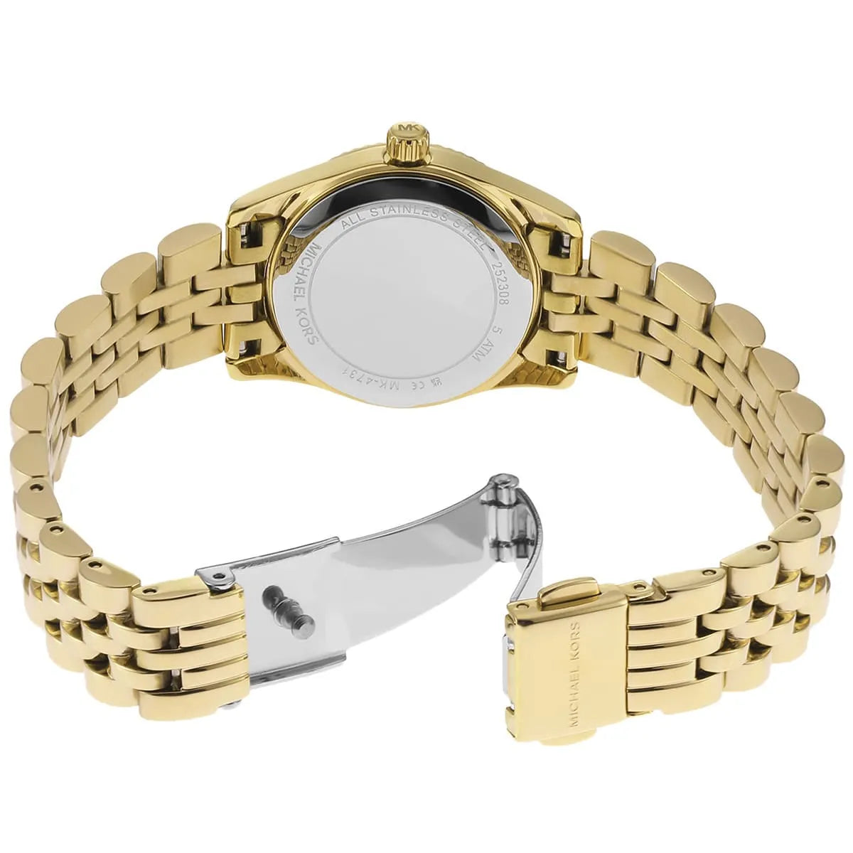 Michael Kors Lexington MK4741 Women’s Gold Dial Stainless Steel Watch - Luxury Hub Store