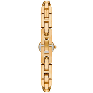 Back view photo of Michael Kors MK4871 showing the stainless steel caseback info