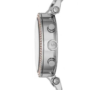 Michael Kors Parker MK5820 women's chronograph watch - strap and case back view