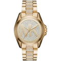 Michael Kors Bradshaw MK6487 Women's Watch – Silver Dial & Gold-Tone Stainless Steel Bracelet