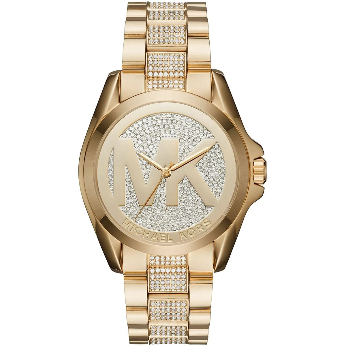 Michael Kors Bradshaw MK6487 Women's Watch – Silver Dial & Gold-Tone Stainless Steel Bracelet