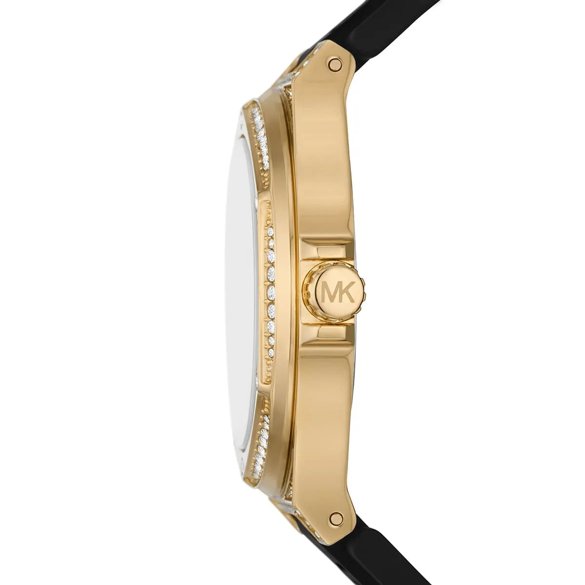 Michael Kors Camille MK7247 Women’s Gold Crystal Silicone Multi-Function Watch - Luxury Hub Store