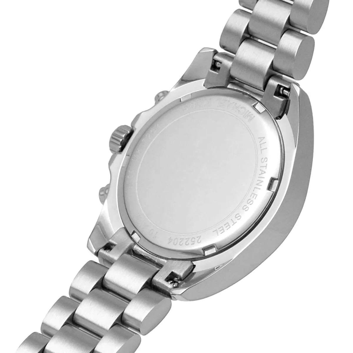 Michael Kors Bradshaw MK7258 women's chronograph watch - white dial two-tone steel strap