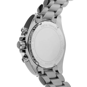Michael Kors Bradshaw MK7258 women's chronograph watch - white dial two-tone steel strap