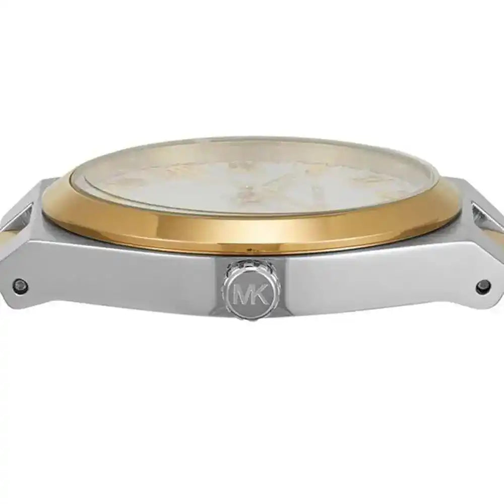 Michael Kors MK7464 Women’s White Dial Two-Tone Stainless Steel Lennox Watch - Luxury Hub Store