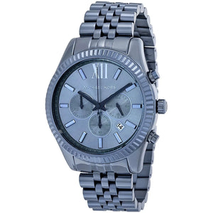 Michael Kors MK8480 Men’s Blue Dial Blue Stainless Steel Lexington Chronograph Watch - Luxury Hub Store