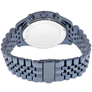 Michael Kors MK8480 Men’s Blue Dial Blue Stainless Steel Lexington Chronograph Watch - Luxury Hub Store