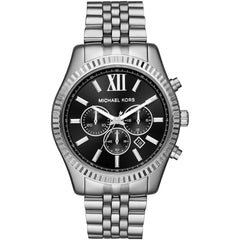 Michael Kors MK8602 Men's Watch – Silver & Black | Original Michael Kors