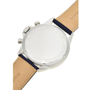 Michael Kors MK8617 Men’s Blue Dial Blue Leather Strap Gage Chronograph Watch - Luxury Hub Store