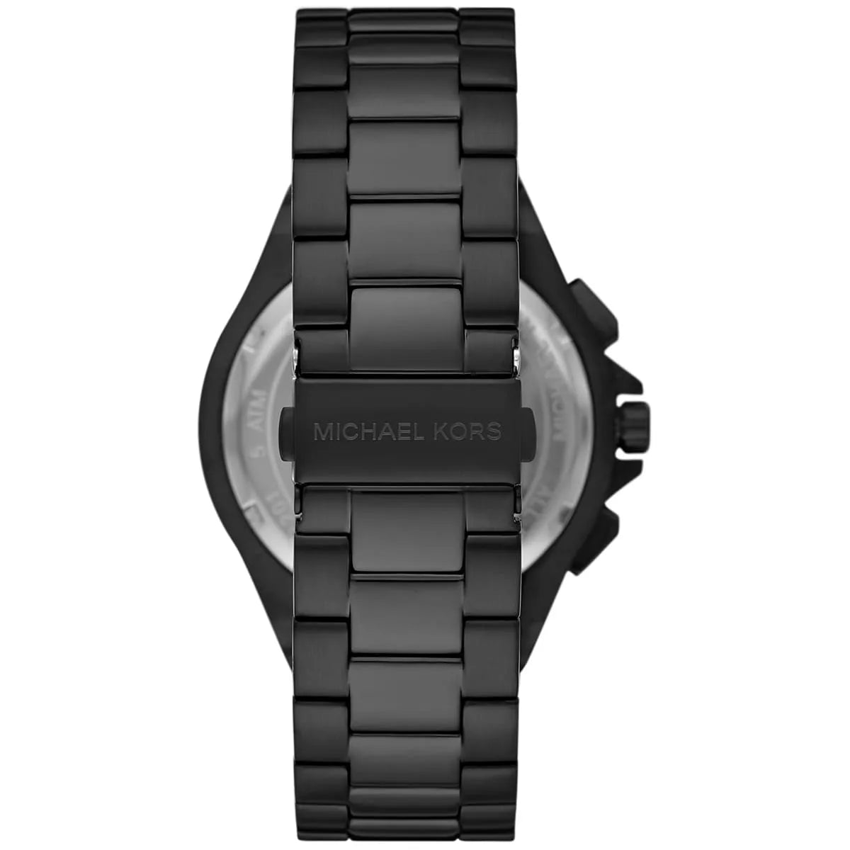 Michael Kors MK8941 Men’s Black Dial Black Gold Stainless Steel Lennox Chronograph Watch - Luxury Hub Store