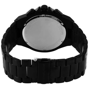 Michael Kors MK8941 Men’s Black Dial Black Gold Stainless Steel Lennox Chronograph Watch - Luxury Hub Store