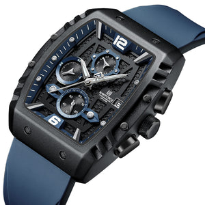 Naviforce NF8025-B-BE-BE Men's Sport Chronograph Watch – Blue Dial & Blue Rubber Strap – view 2