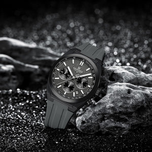 Naviforce NF8080-B-GY-GY Men's Chronograph Watch – Gray Dial & Gray Rubber Strap – view 3