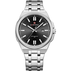 Naviforce NF9226-S-B-S Men's Business Watch – Black Dial & Silver Steel Bracelet