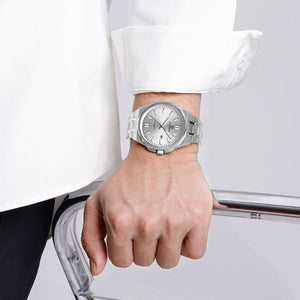 Naviforce NF9226-S-W-S Men's Business Watch – White Dial & Silver Steel Bracelet – view 5