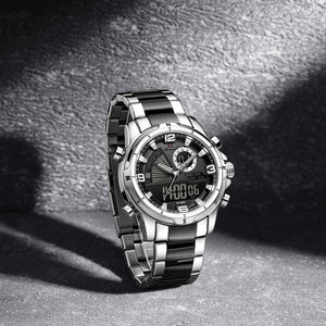 Naviforce NF9257-S-B-B Men's Watch – Black Dial & Two-Tone Steel Bracelet – view 3