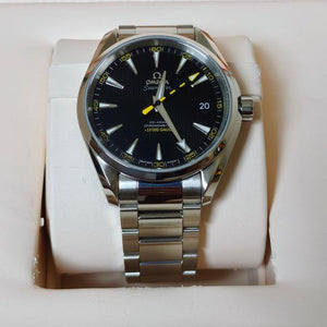 Omega Seamaster Aqua Terra 150M >15,000 Gauss 231.10.42.21.01.002 men's automatic watch, black dial, steel bracelet – view in box