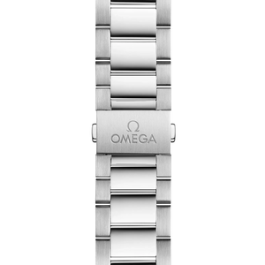 Omega Seamaster Aqua Terra 150M 220.10.41.21.10.001 men's automatic watch, 41mm stainless steel case, green teak dial, steel bracelet – bracelet view