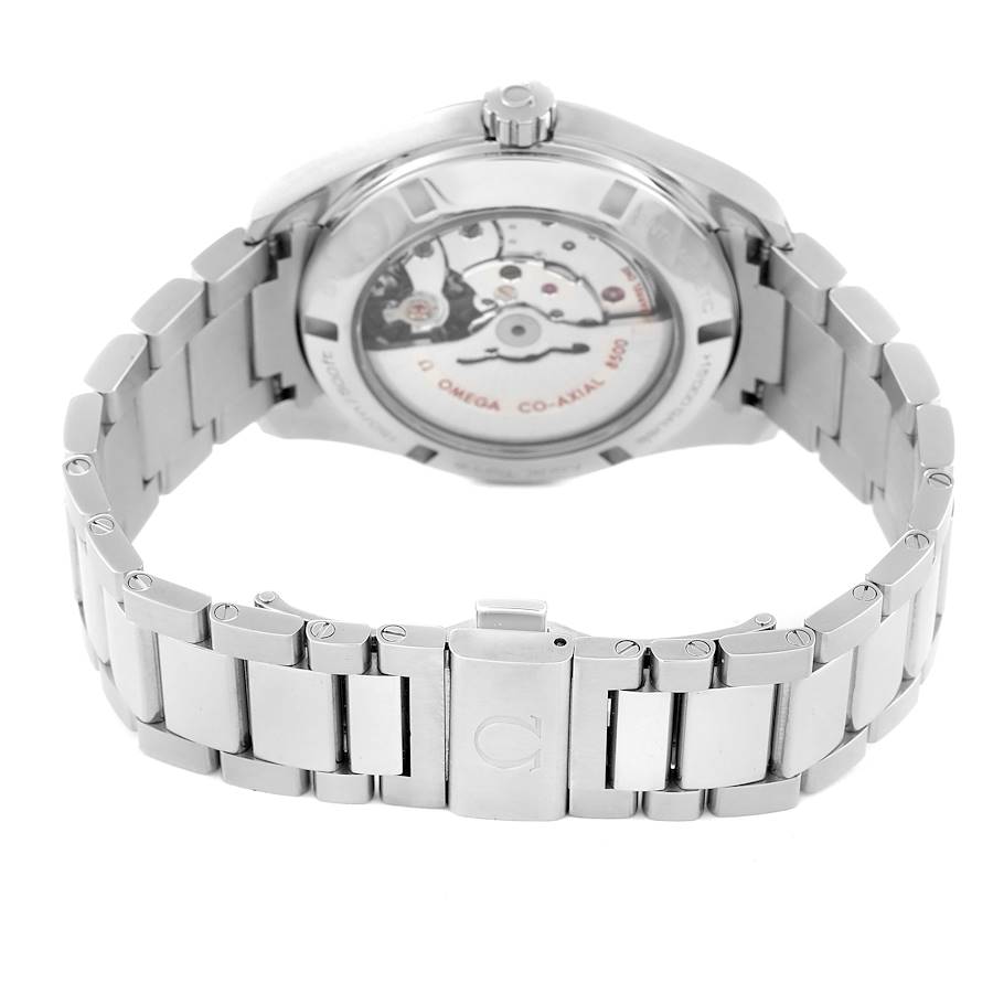 Omega Seamaster Aqua Terra 150M 231.10.42.21.03.003 men's automatic watch, 41.5mm stainless steel case, blue dial, steel bracelet – bracelet clasp view