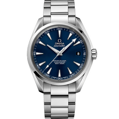 Omega Seamaster Aqua Terra 150M 231.10.42.21.03.003 men's automatic watch, 41.5mm stainless steel case, blue dial, steel bracelet – front view