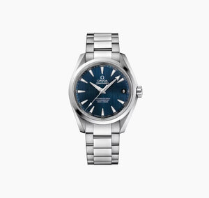 Omega Seamaster Aqua Terra 150M 231.10.42.21.03.003 men's automatic watch, 41.5mm stainless steel case, blue dial, steel bracelet – full front view