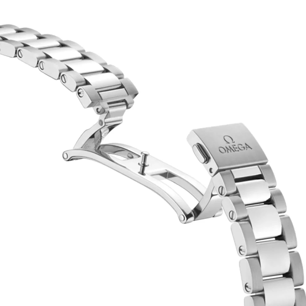 Omega Seamaster Aqua Terra 150M Worldtimer 220.10.43.22.03.001 men's automatic watch – stainless steel bracelet clasp view