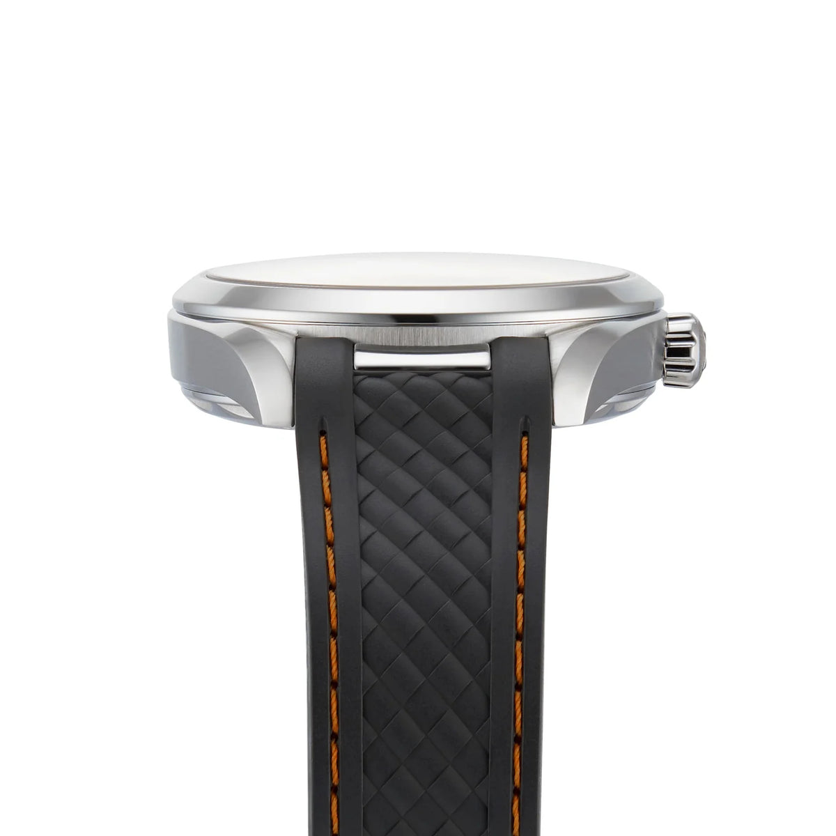 Omega Seamaster Aqua Terra men's automatic watch, 41mm stainless steel case, silver dial – side profile view